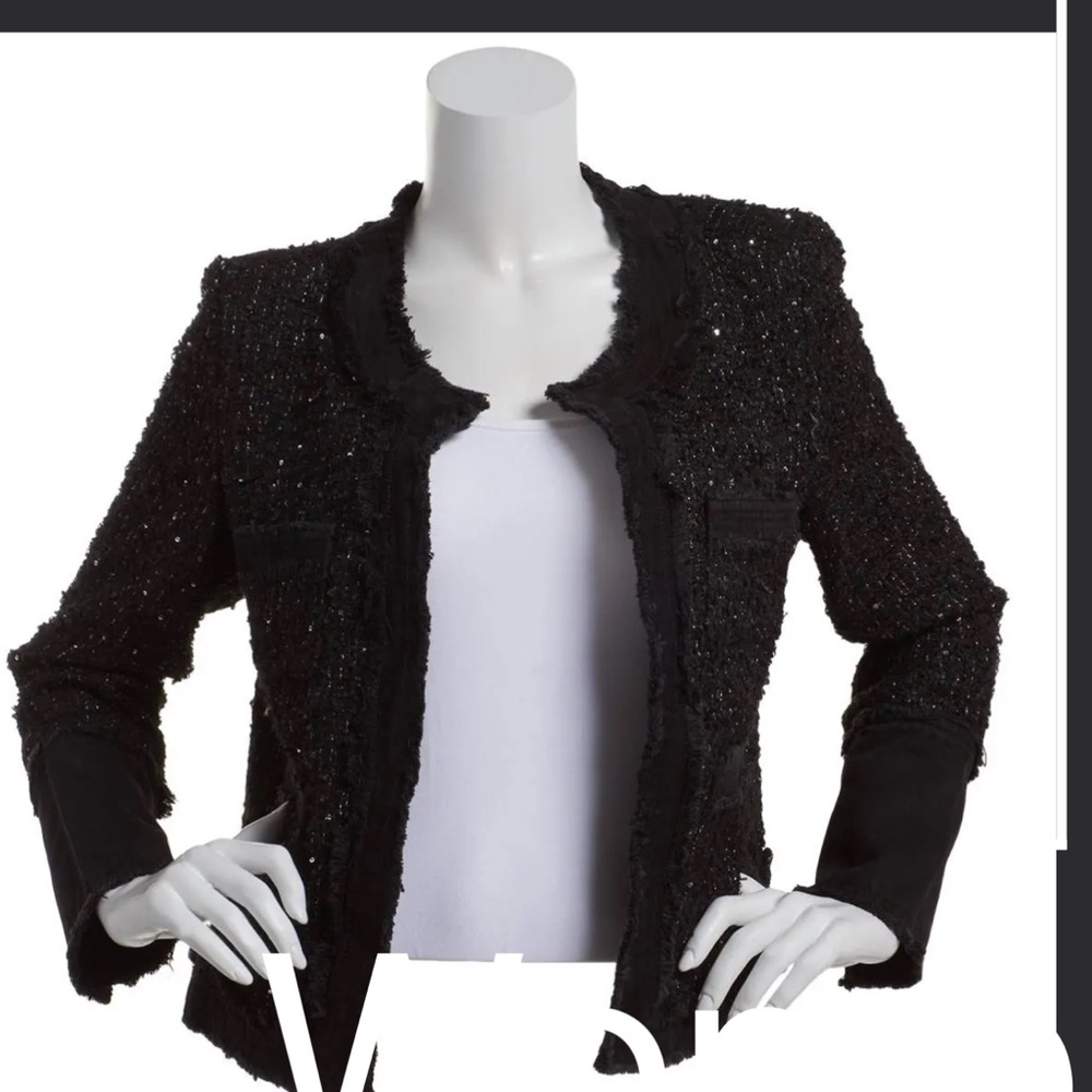 Nanette Lepore Black Textured Blazer